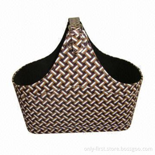 Shopping PU Basket, Different Models and Printing Ways are Available